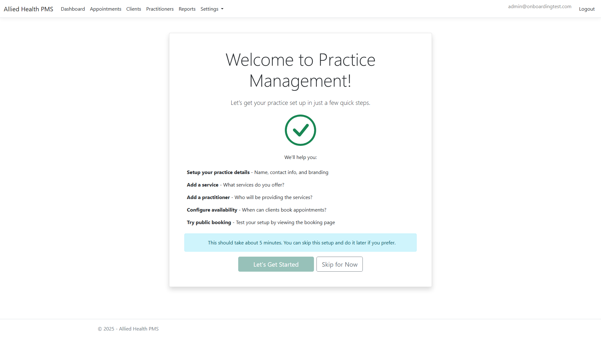 Onboarding Welcome